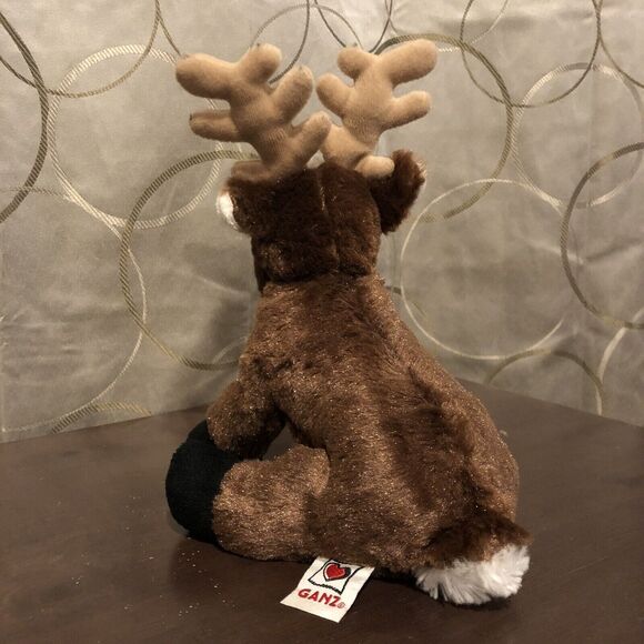 GANZ Webkinz Reindeer Deer Plush Toy HM137 8" Stuffed Animal Holiday No Tag - Picture 5 of 10
